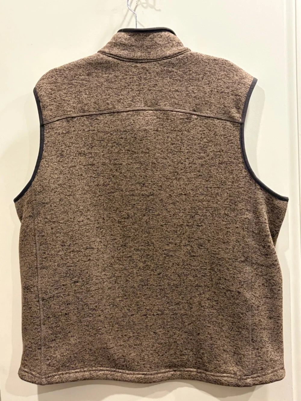 Orvis Brown Denali Sweater Fleece Vest Full Zip XL